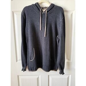 The Normal Brand Gray Knit Pullover Hoodie XL 100% Cotton Cozy Normcore Unisex